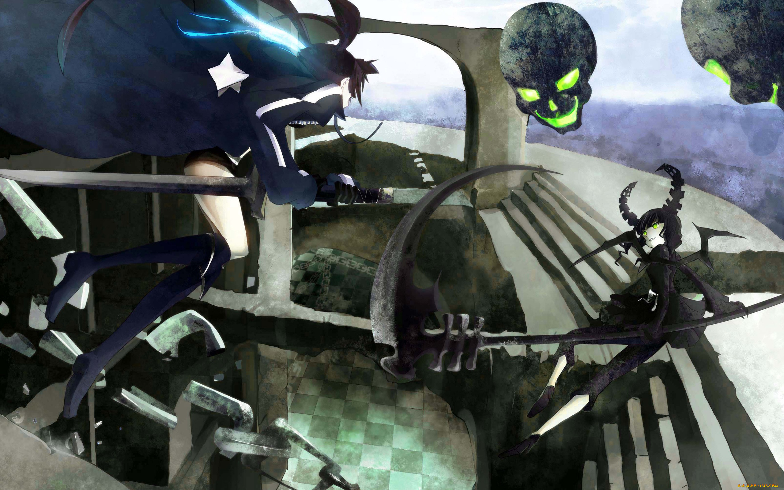 , black rock shooter, kuroi, mato, , black, rock, shooter, , 